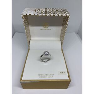 Giani Bernini Cubic Zirconia Sterling Silver Ring Size 7 NJ8